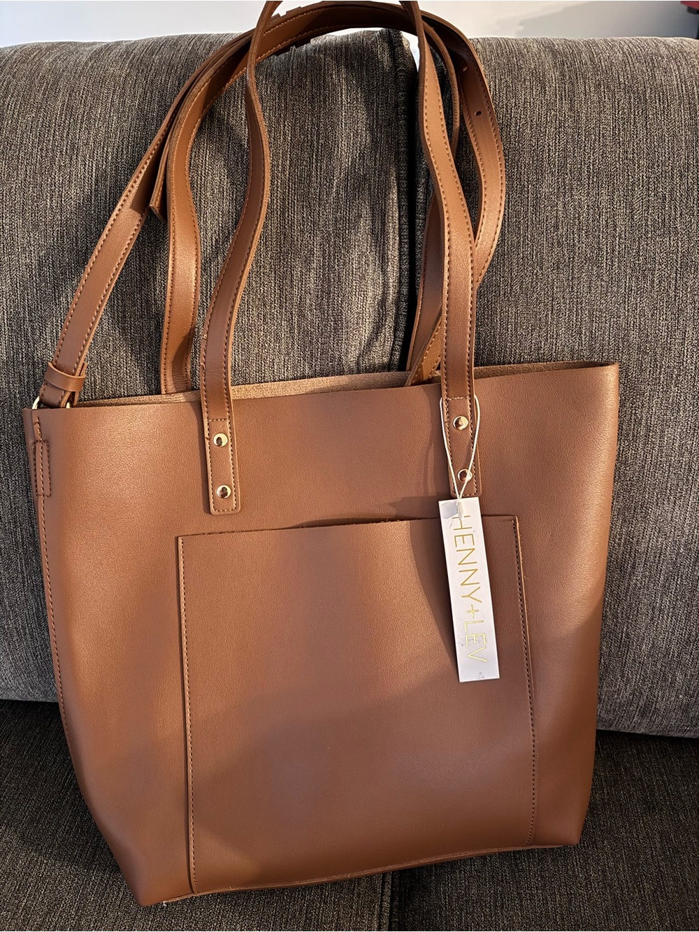 Henny + Lev vegan leather 2-in-1 everyday tote new w/tag